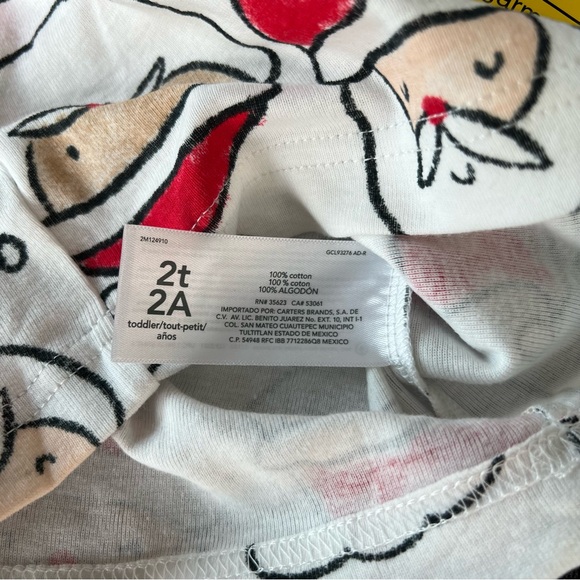 Carter’s Christmas Pajamas Size 2T - Picture 4 of 7